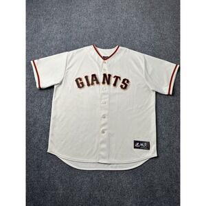 Mens Baseball Majestic San Francisco Giants Jersey White MLB, Size XL